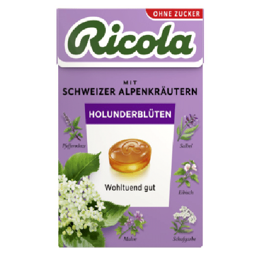 Ricola Zuckerfrei Bonbons Holunderblüte 50g