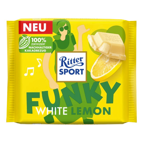 Ritter Sport Funky White Lemon 100g
