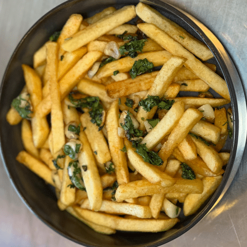 Knoblauch-Pommes frites (vegan)