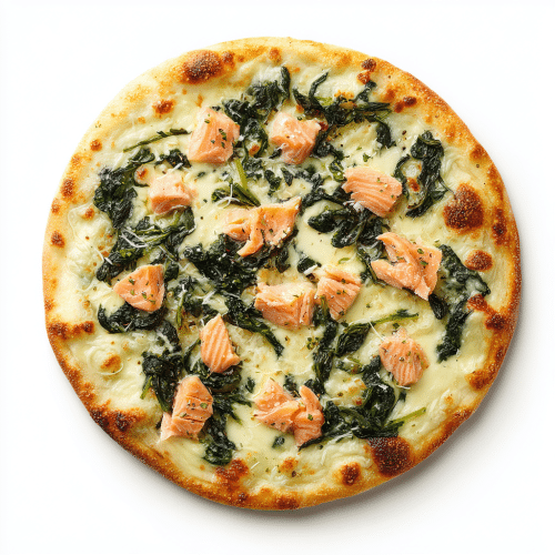 Pizza Salmone e Spinaci