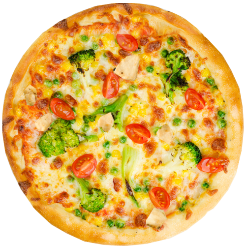 Goldenes Gartenpizza