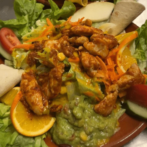 Hot Chicken Salat (pikant)