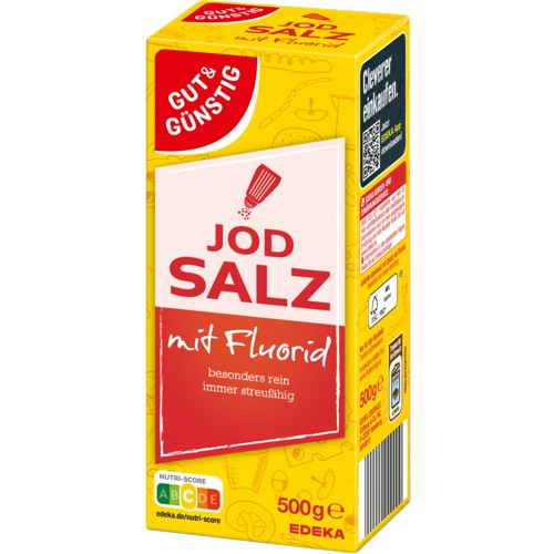 Gut & Günstig Jodsalz Mit Fluorid 500g