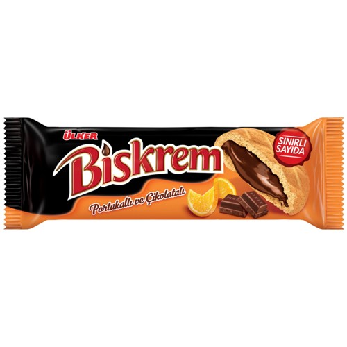 Ülker Biskrem Orangen und Schokoladen Kekse 3 x 90g