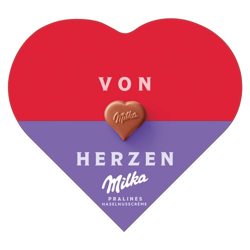 Milka 'Von Herzen' Pralinés Haselnusscrème 44g
