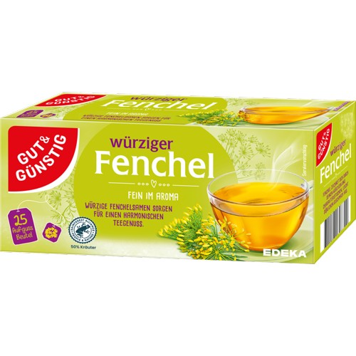 Gut & Günstig Fenchel-Kräuter-Tee 25er 75g