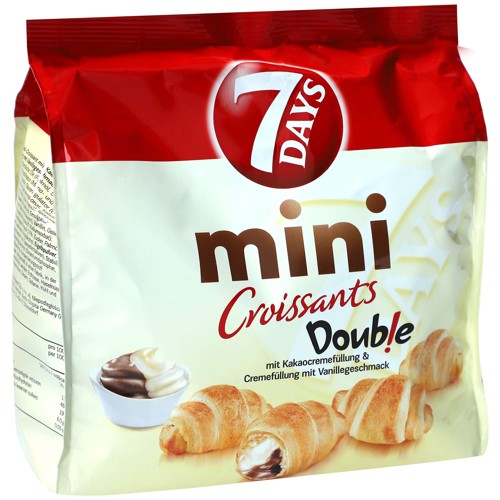 7 Days Mini Double Croissants Kakao & Vanille 185g