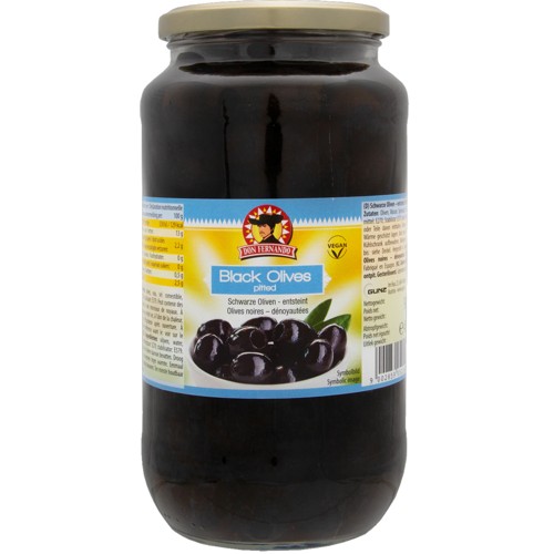 Geschwärzte Oliven – entsteint 920g