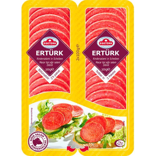 Egetürk Göktürk Truthahnsalami mit Rindfleischanteil 200g
