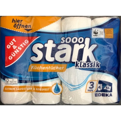 Edeka Gut & Günstig Küchentücher 3-lagig 150g