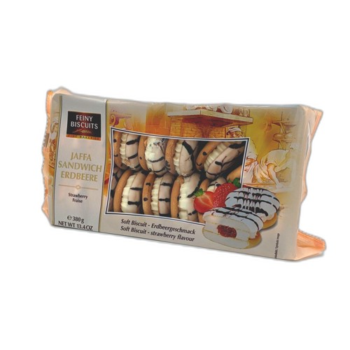 FEINY BISCUITS Jaffa Sandwich Erdbeere 380g