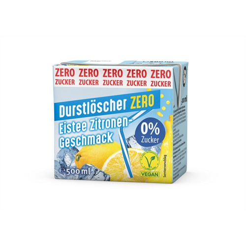 Durstlöscher Eistee Zitrone Zero 0.5l