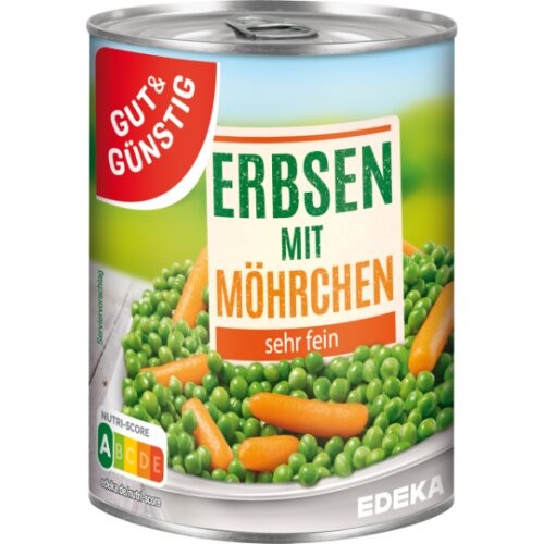 Gut & Günstig Junge Erbsen Und Möhrchen 400g