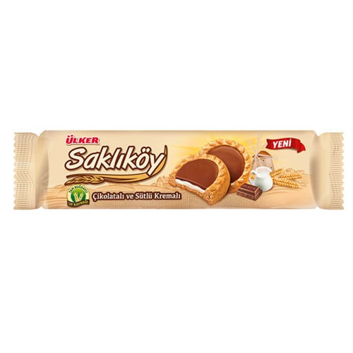 Sakliköy Kekse mit Schoko-Milch-Creme 100g