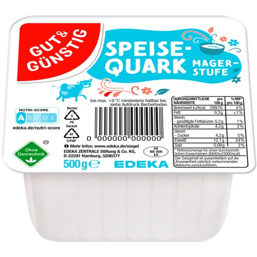 GUT&GÜNSTIG Speisequark Magerstufe 500g