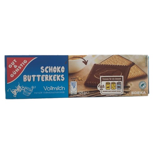 GUT&GÜNSTIG Schoko-Butterkeks Vollmilch 125g