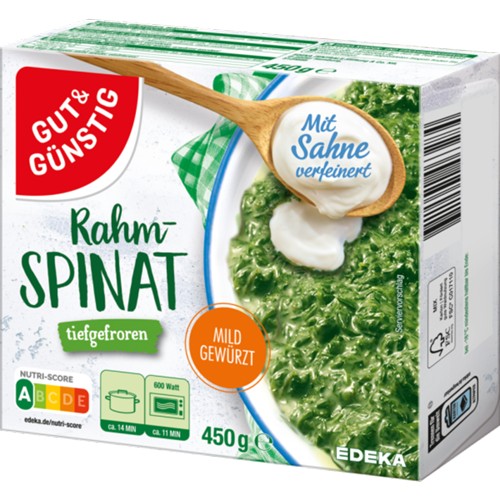GUT&GÜNSTIG RAHMSPINAT 450g
