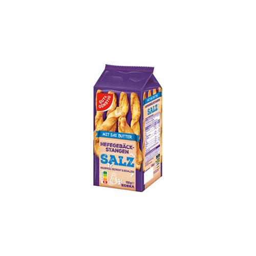 Gut & Günstig Hefegebäckstangen Salz 150g