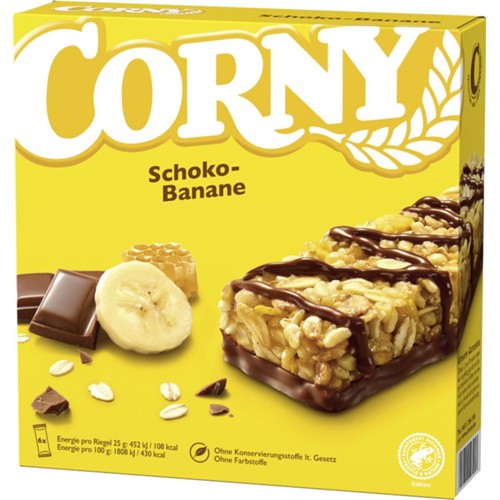 Müsliriegel CLASSIC Schoko-Banane von Corny 6 x 25g