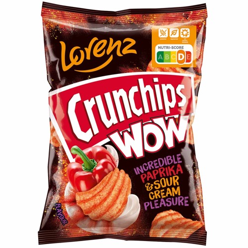 Crunchips Wow Paprika & Sour Cream 110g