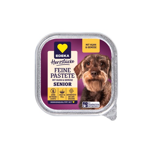 EDEKA Feine Pastete Senior mit Huhn & Reis 300g