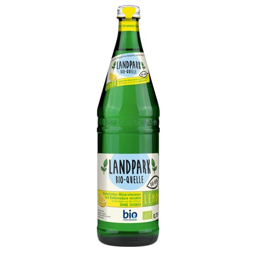 Landpark Bio Quelle Lemon Sprudelwasser 0.75l (MEHRWEG)