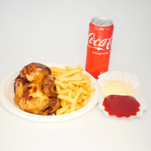 Halbes Hähnchen Menü