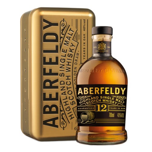 Aberfeldy 12 Goldbarren Whisky 0.7l