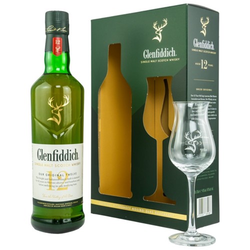 Glenfiddich 12 Jahre mit Nosingglas 0.7l