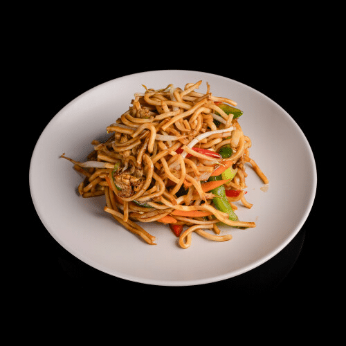 Gebratane Nudeln mit Gemüse (vegetarisch)