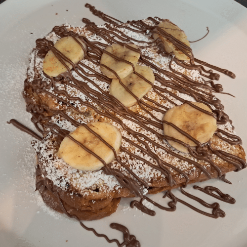 Nutella Toast mit Banane
