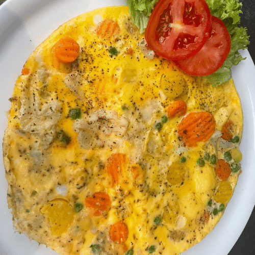 Omlett mit Gemüse