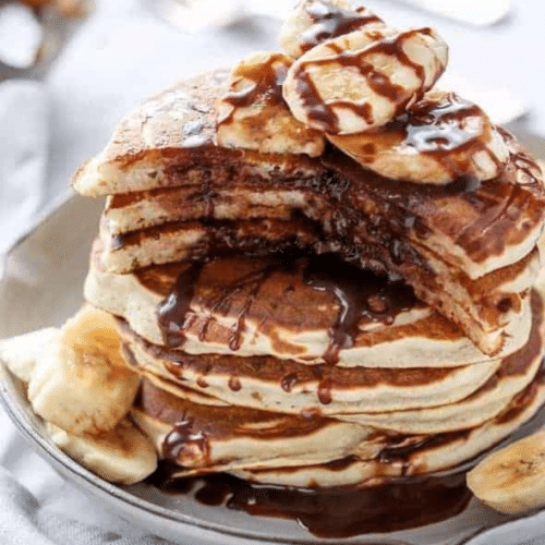Pancakes mit Nutella & Banane