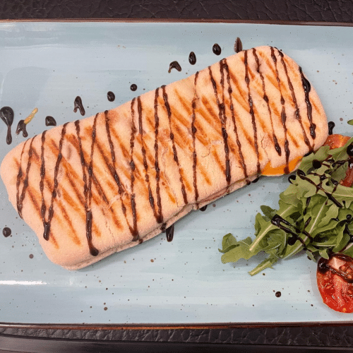 Panini Hähnchenbrust, Käse & Balsamico