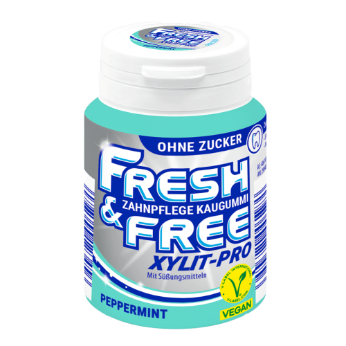 Fresh & Free Peppermint Kaugummi 70g