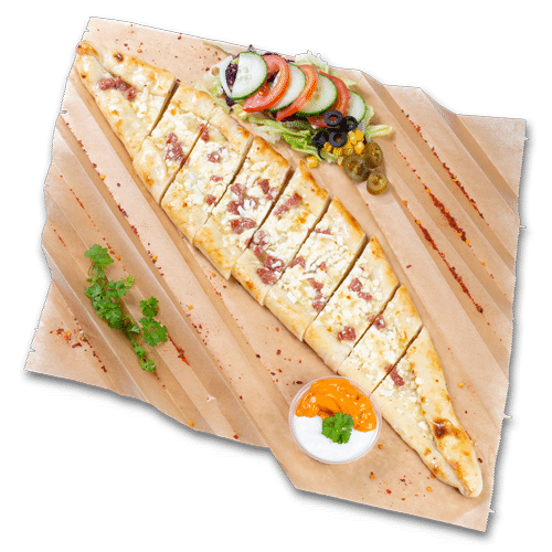 Pide Hirtenkäse und Sucuk