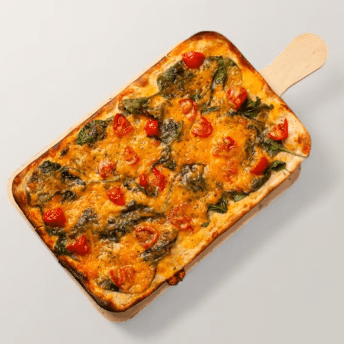 Flammkuchen der Spinat (vegan)