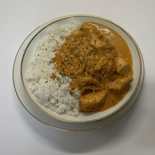 Hähnchen-Curry mit Reis