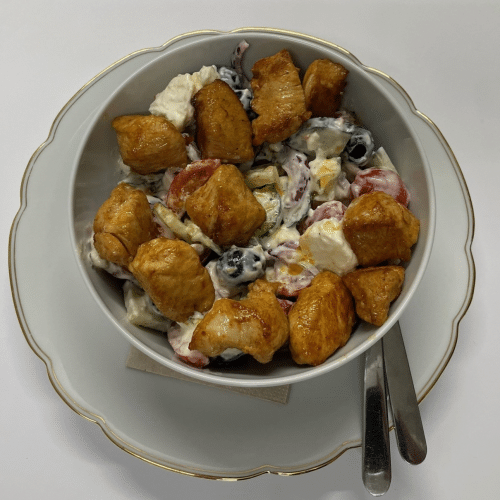 Hähnchen-Schafskäse-Salat