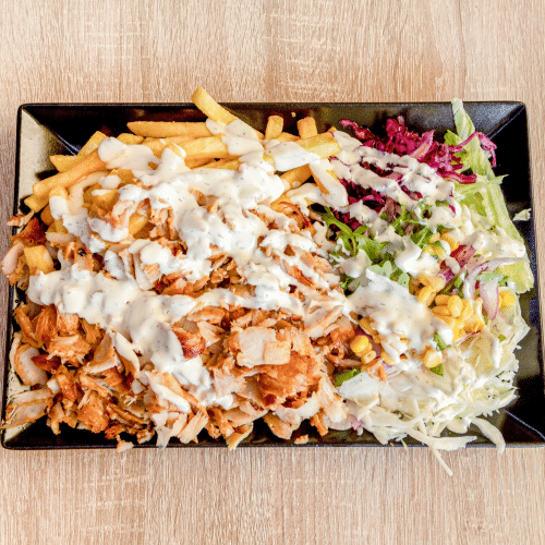 Döner Teller mit Pommes frites