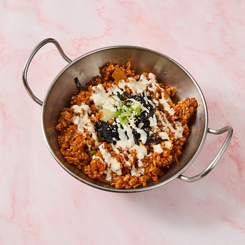Kimchi Fried Rice Spicy Chicken