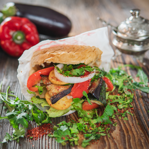 Falafel im Fladenbrot
