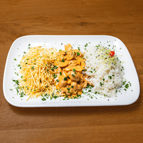 Stroganoff mit Hähnchen