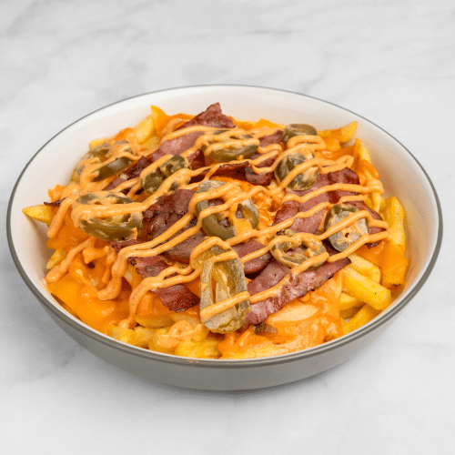 Chili-Cheese-Bacon-Pommes frites
