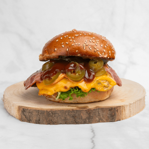 Prime-Barbecue-Bacon Burger