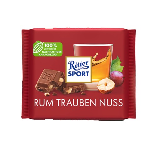 Ritter Sport Rum Trauben Nuss 100g