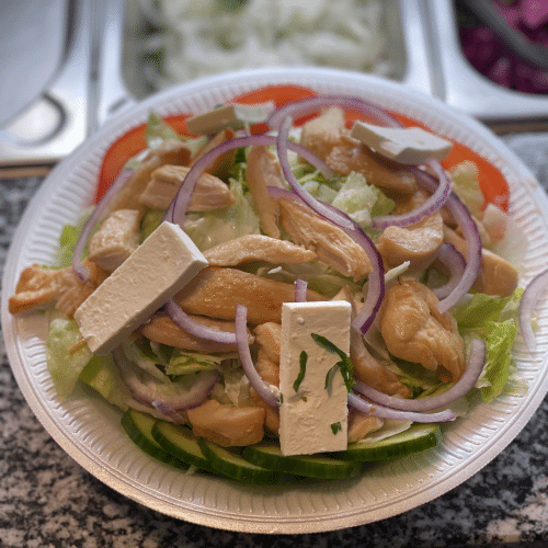 Salat mit Hähnchenbrust