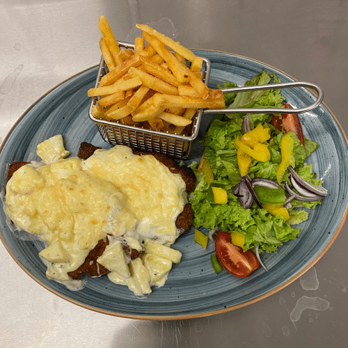 Hawaii Schnitzel überbacken