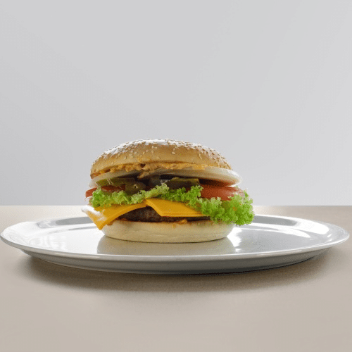 Chili-Cheeseburger (scharf)