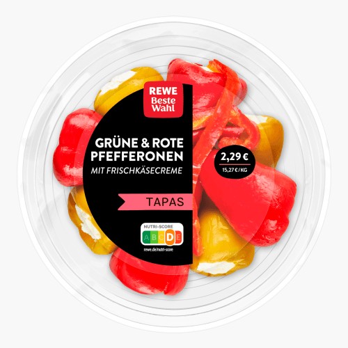 REWE Beste Wahl Grüne & Rote Pfefferonen 150g